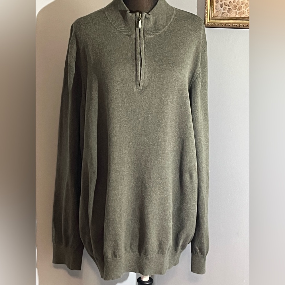 L.L. Bean Cotton Cashmere Blend Men's Sweater Size XXL Tall XXLT 2XLT